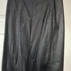 Women's vintage leather skirt size